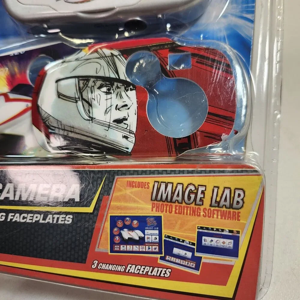 Speed Racer Mach 5 Digital Camera w/ Editing Software 3 Faceplates Vintage 2008